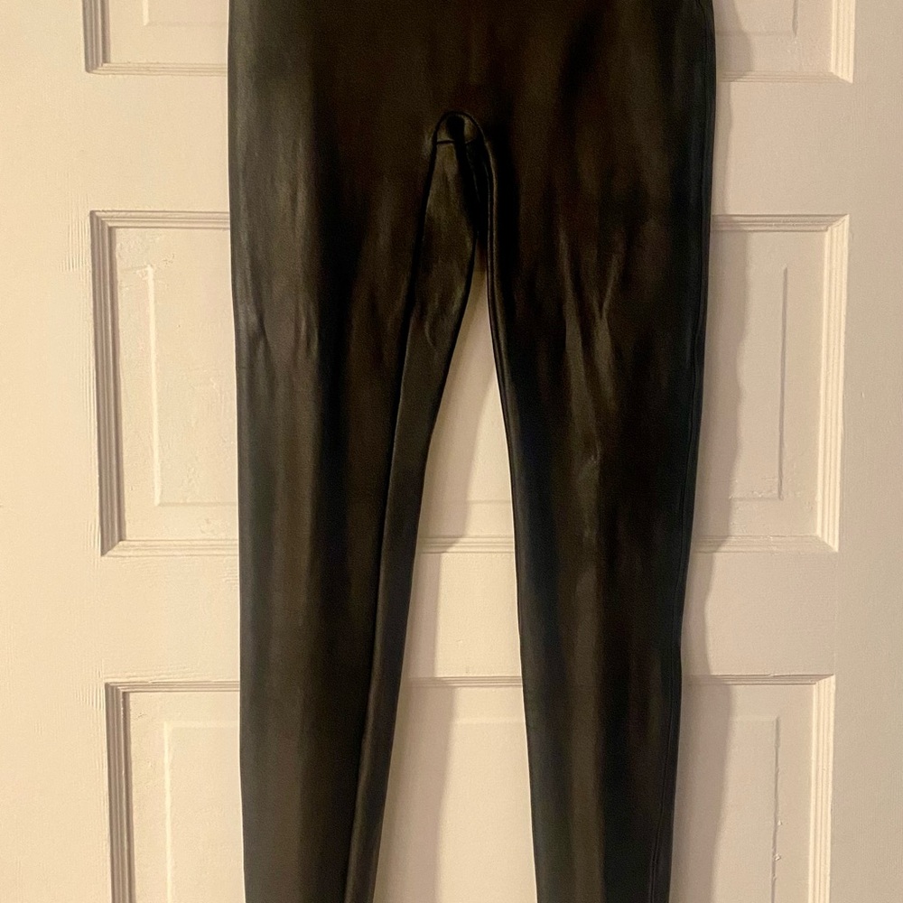 Spanx Black Faux Leather Leggings